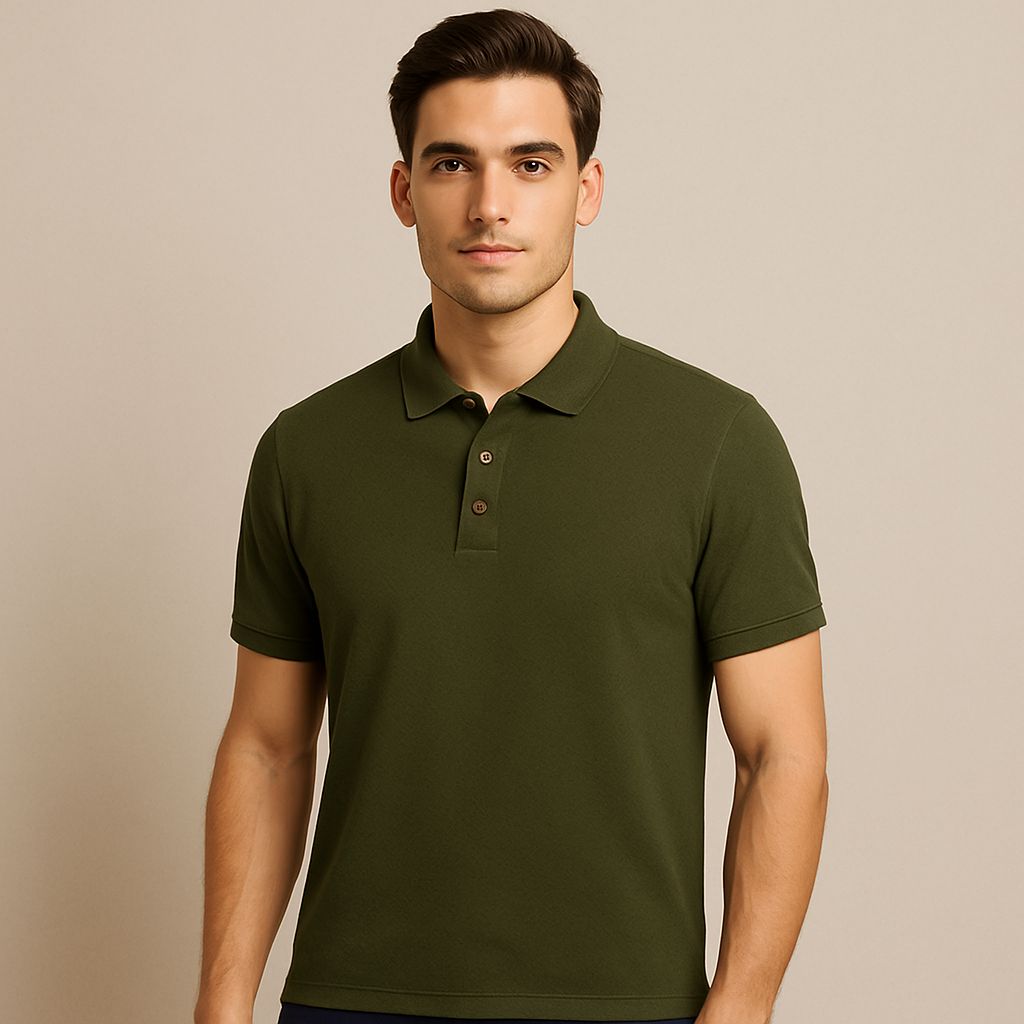 Polo Olivo Hombre Afi25812oli