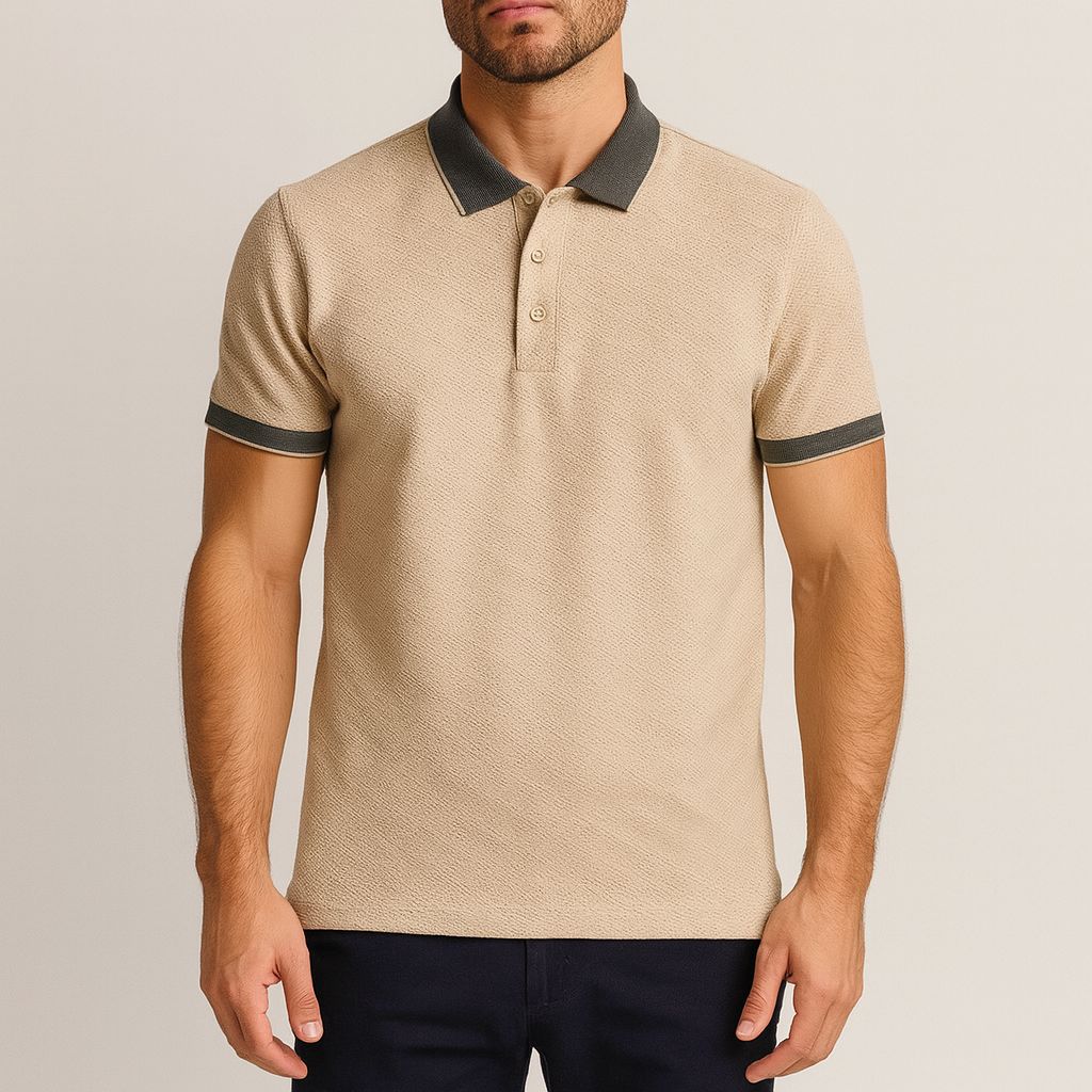 Polo Caqui Hombre Afi25815caq