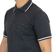 Playera Cuello Polo Basica Para Hombre