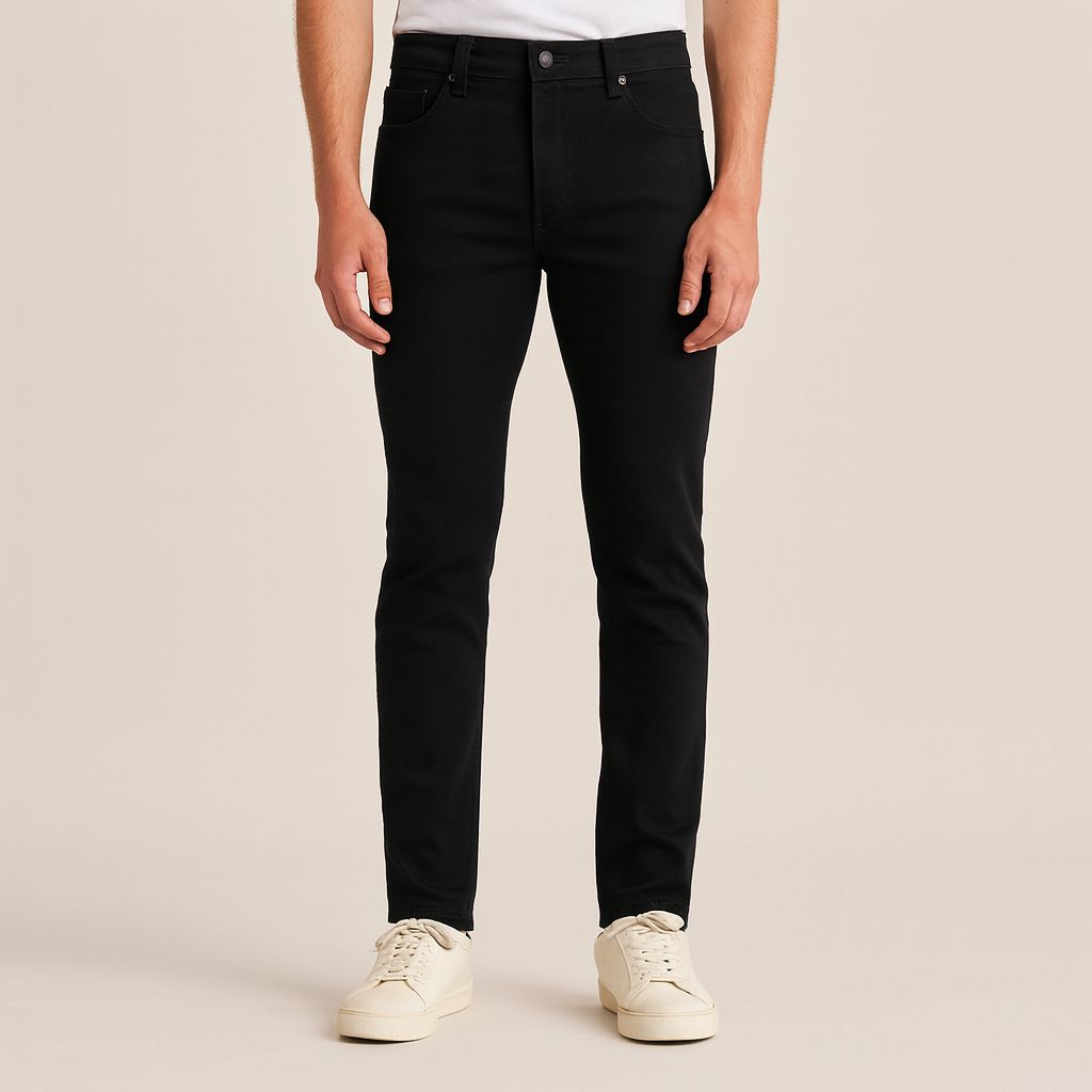 Jeans Negro American Gl Hombre