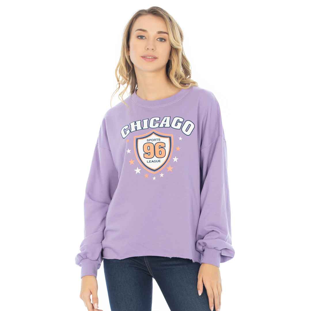 Sudadera Over Manga Globo Para Mujer