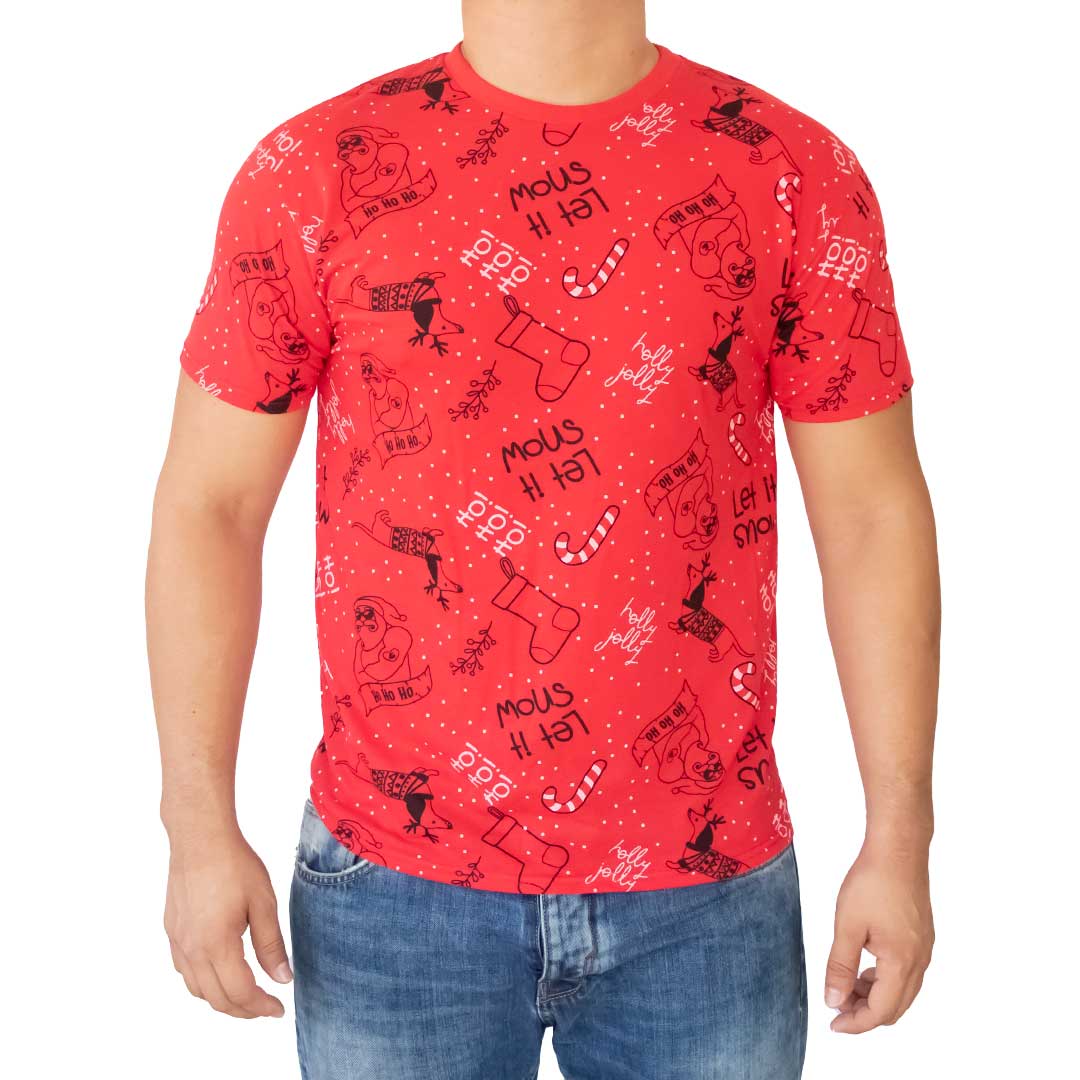 Playera Navideña Para Hombre