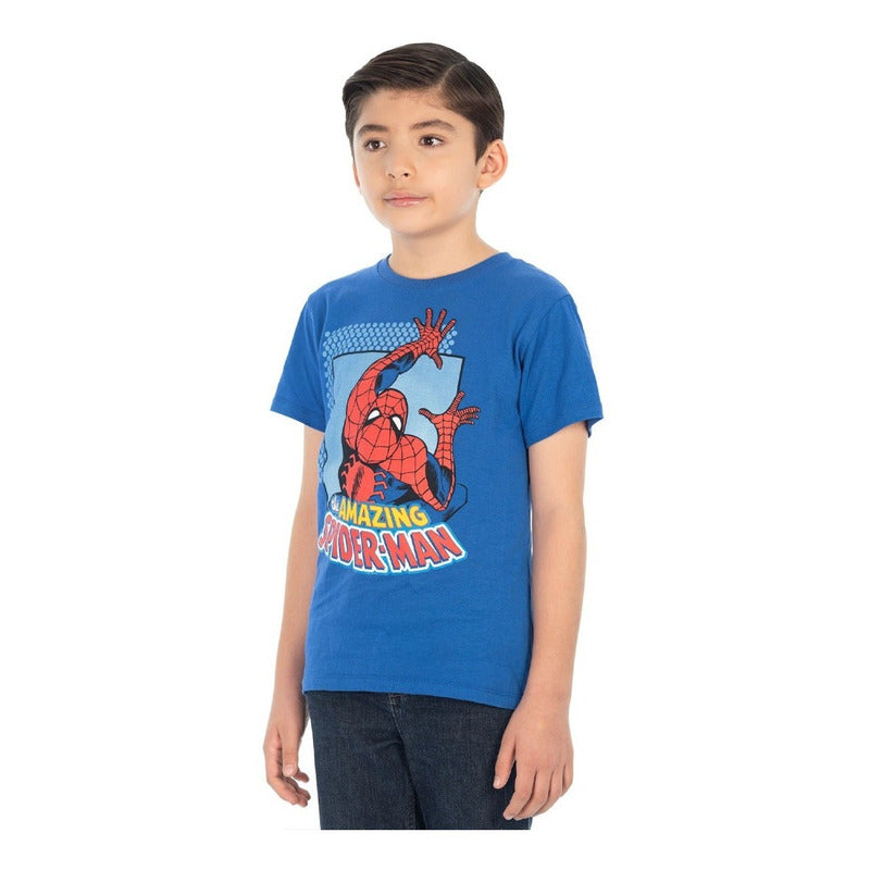 Playera Para Niño Marvel Spiderman Original Talla 4-10