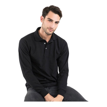 Playera Manga Larga Polo Para Hombre