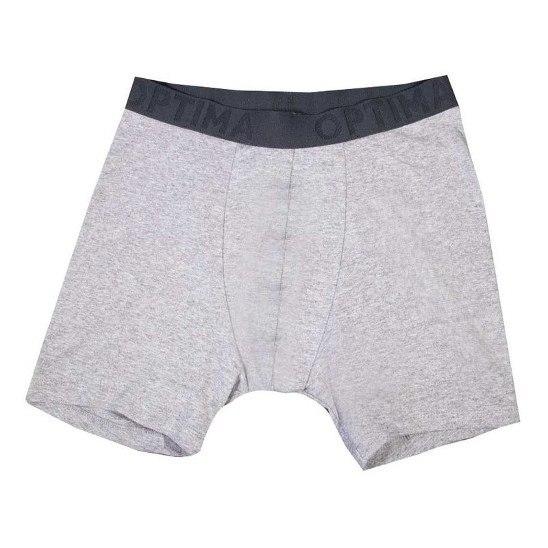 Boxer Largo Liso Basico Algodon Para Hombre