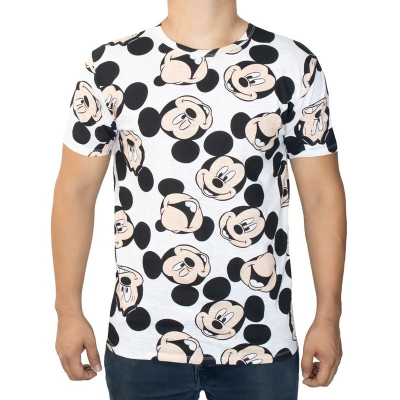 Playera Disney Cuello Redondo Mickey Para Hombre