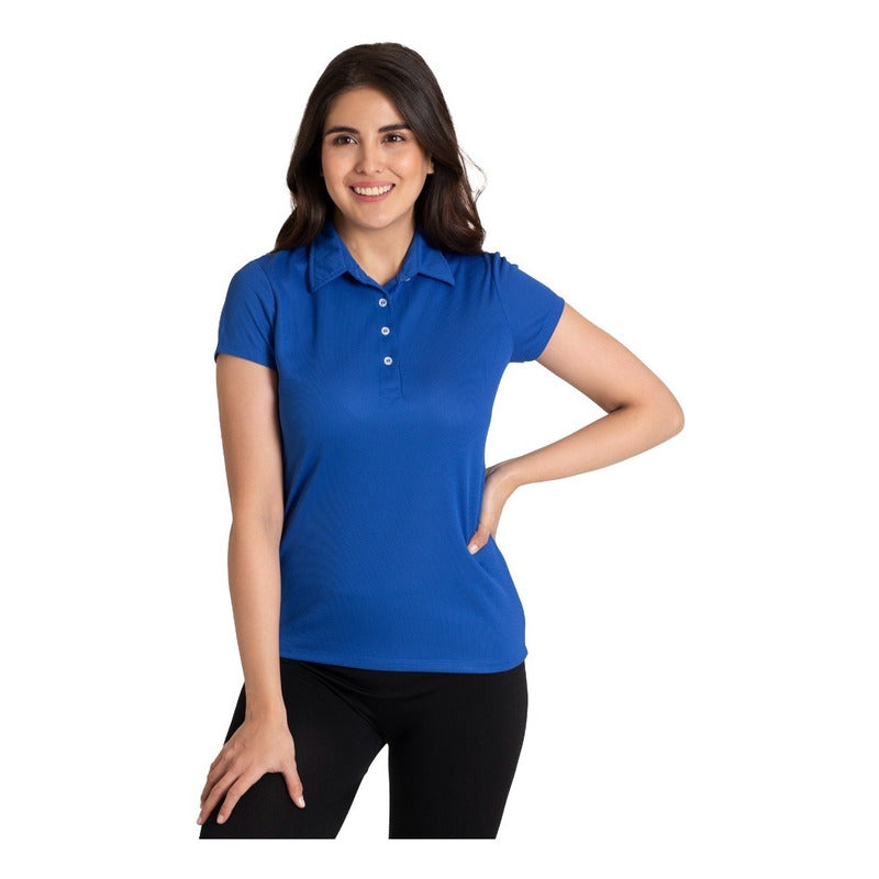 Playera Lisa Basica Cuello Polo Para Mujer