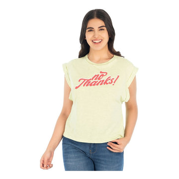 Blusa Casual Muscle Tee Para Mujer