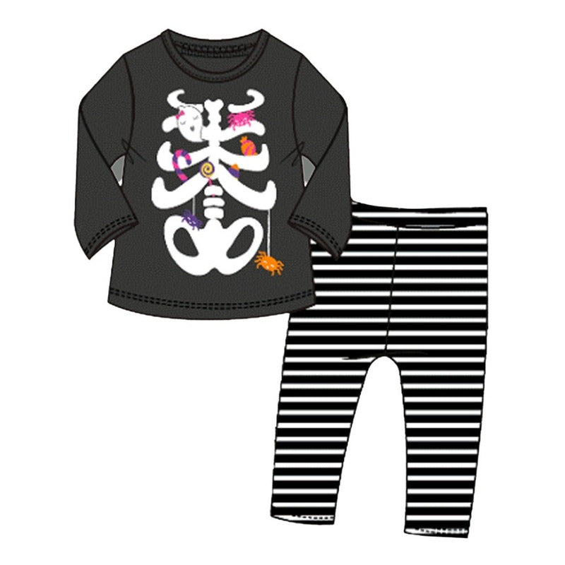 Conjunto Brilla Oscuridad Halloween Toddler Niña