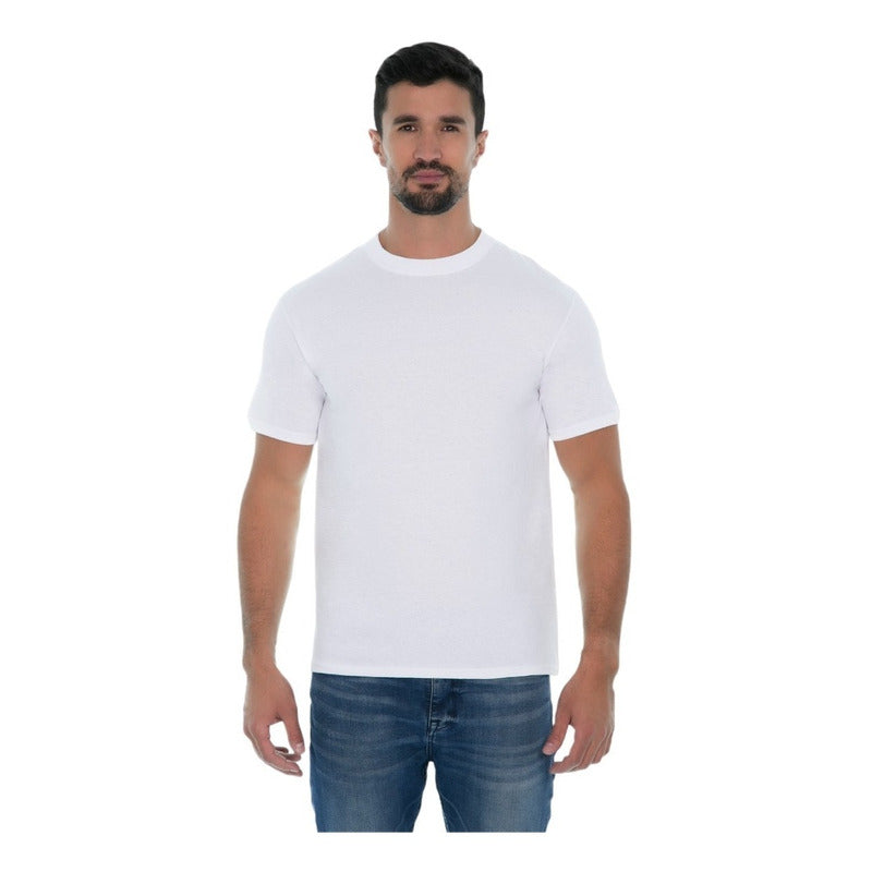 Playera Optima Basica Lisa Para Hombre