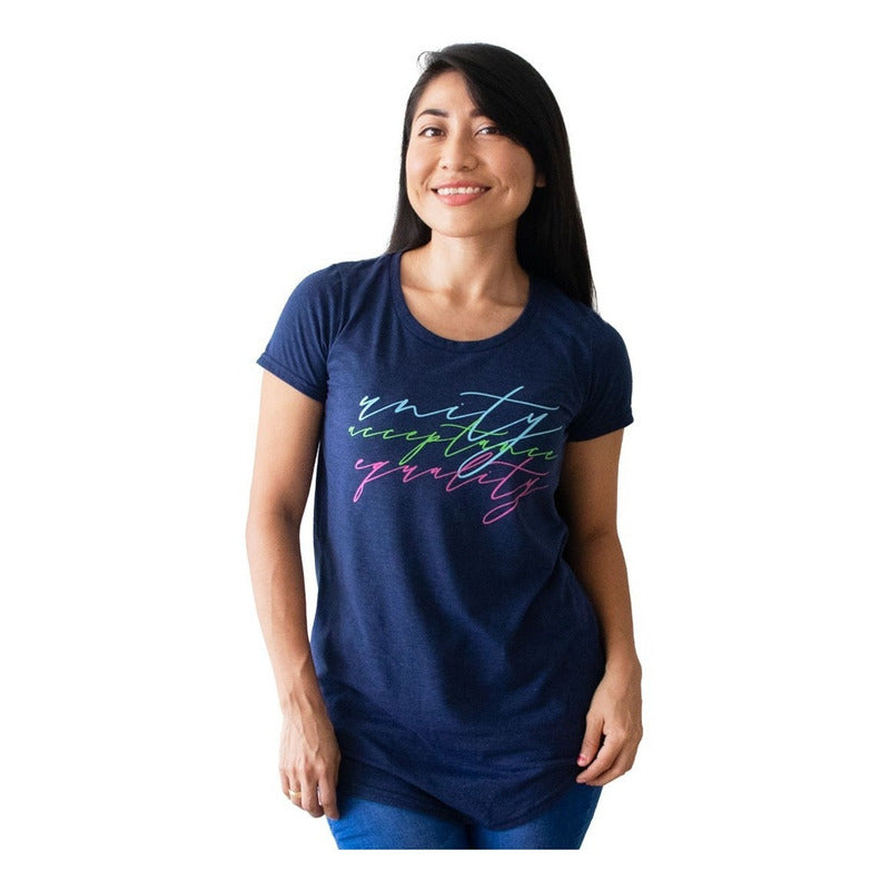 Playera Moda Mujer Estampado Continuo Fashion Casual