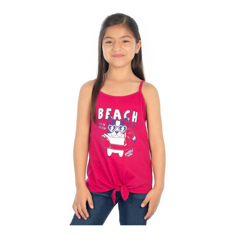 Blusa Tank Estampado Para Niña