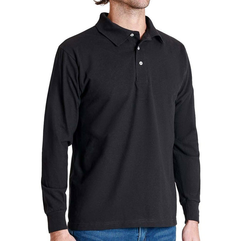 Playera Manga Larga Polo Para Hombre