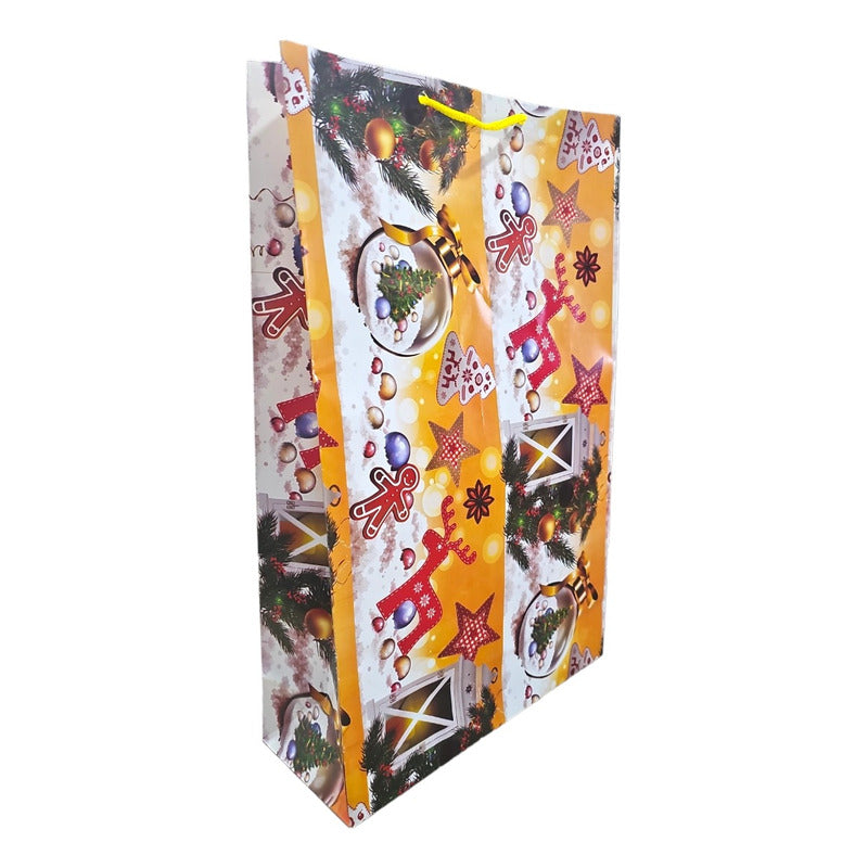 Pack De 50 Bolsas Semi Jumbo Grandes Para Regalo Navidad