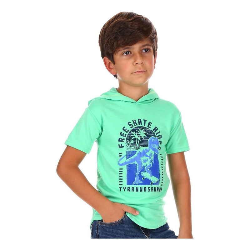 Playera Con Capucha Para Niño 877uf