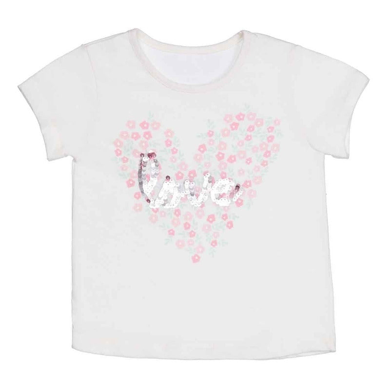 Playera Love Para Toddler Niña