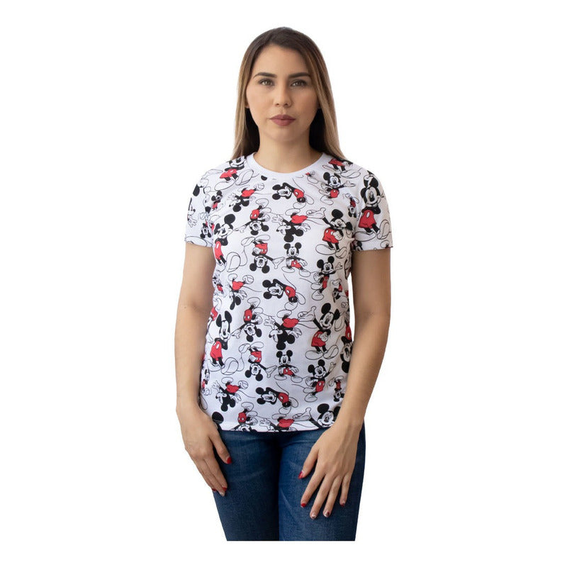 Playera Licencia Mickey Original Pv22 Para Mujer