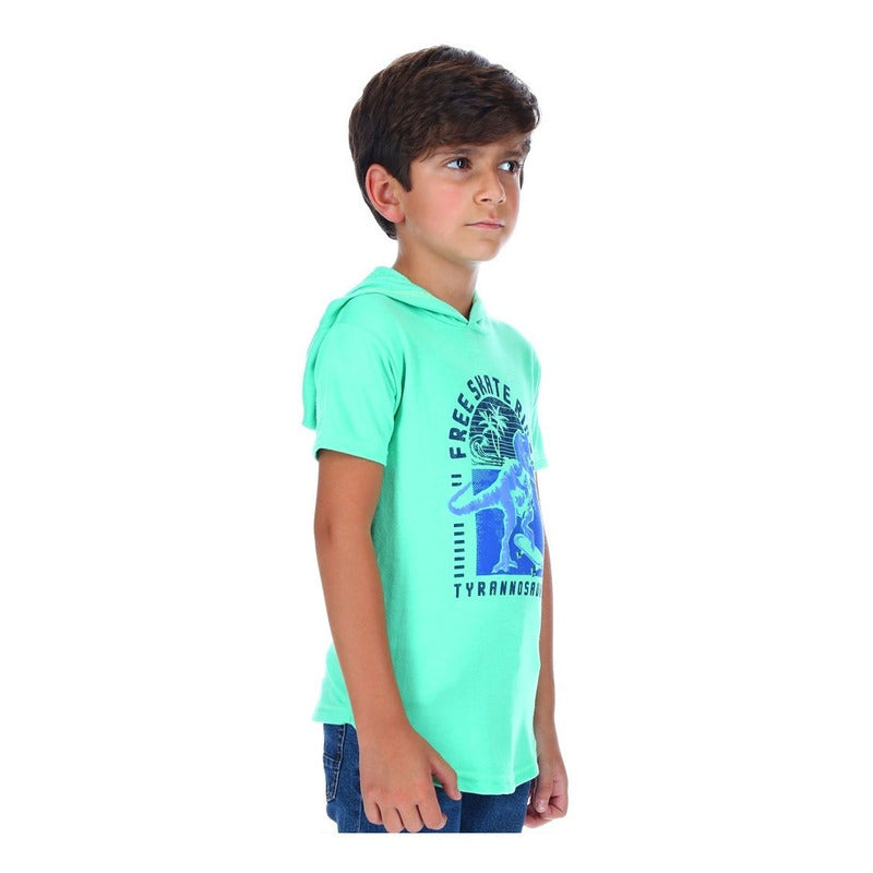 Playera Con Capucha Para Niño