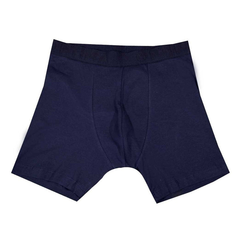 Boxer Largo Liso Basico Algodon Para Hombre