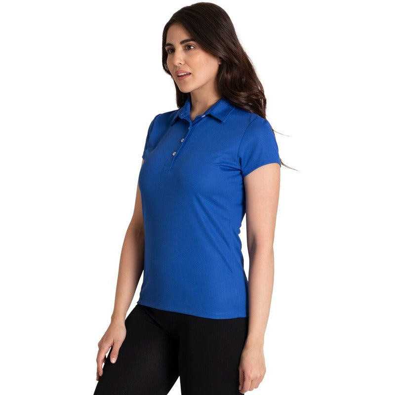 Playera Lisa Basica Cuello Polo Para Mujer