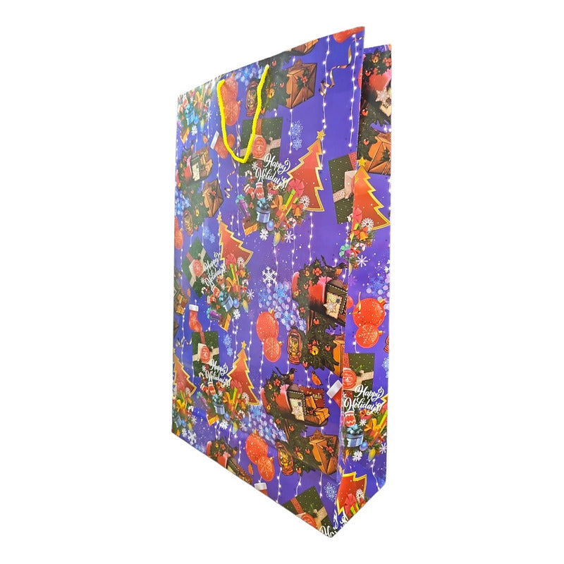Paquete De 10 Bolsas Jumbo Para Regalo Navidad