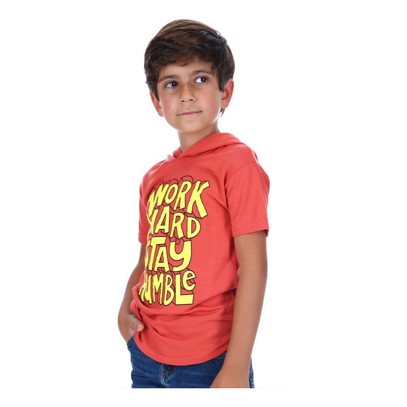 Playera Con Capucha Para Niño 877uf