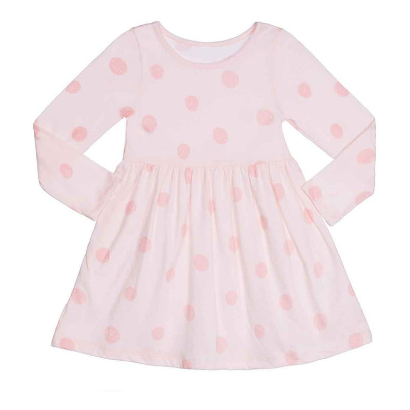 Vestido Manga Larga Para Toddler Niña