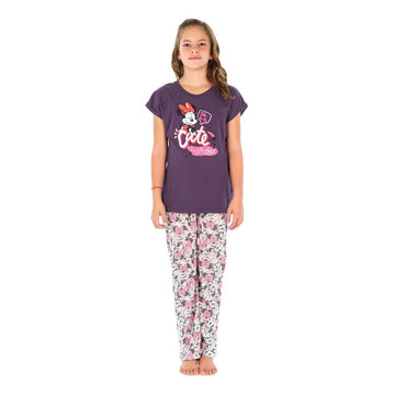 Pijama Playera Y Pans Para Niña Disney