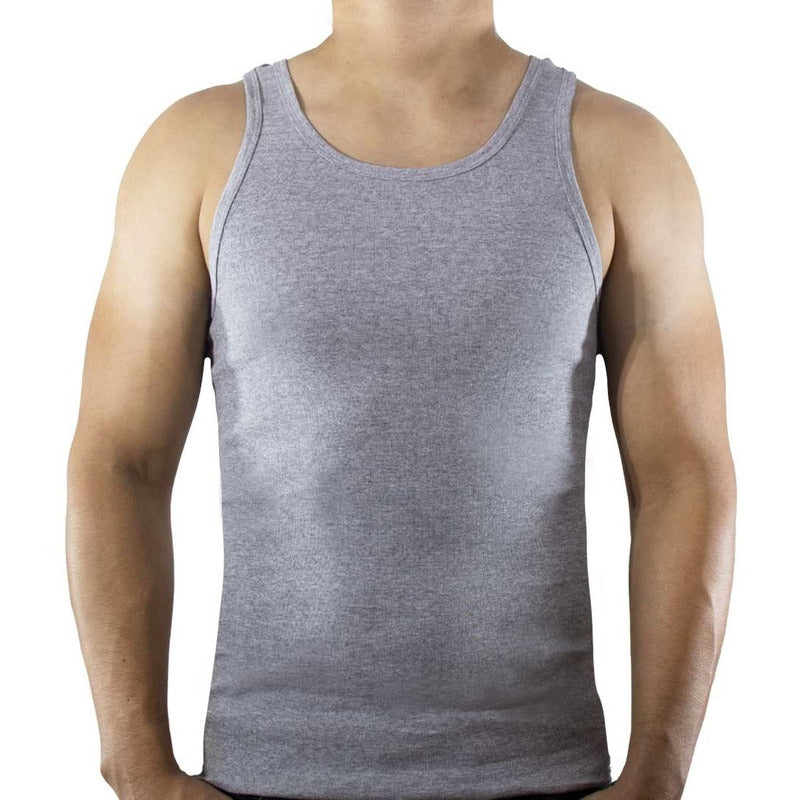 Playera Atlética Lisa Para Hombre Tank Top Basico
