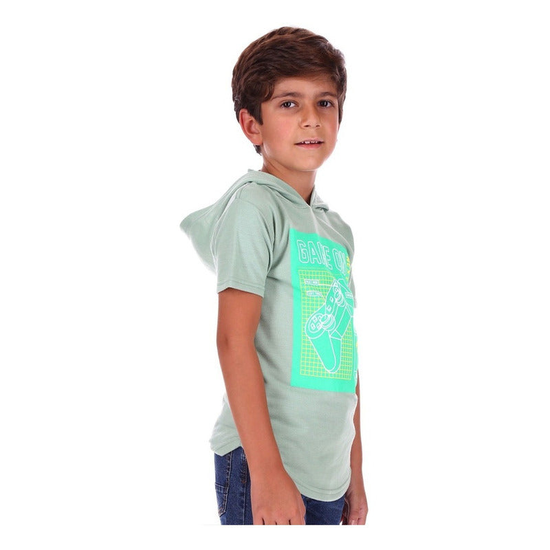 Playera Con Capucha Para Niño