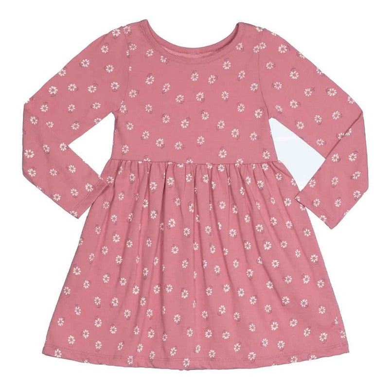 Vestido Manga Larga Para Toddler Niña