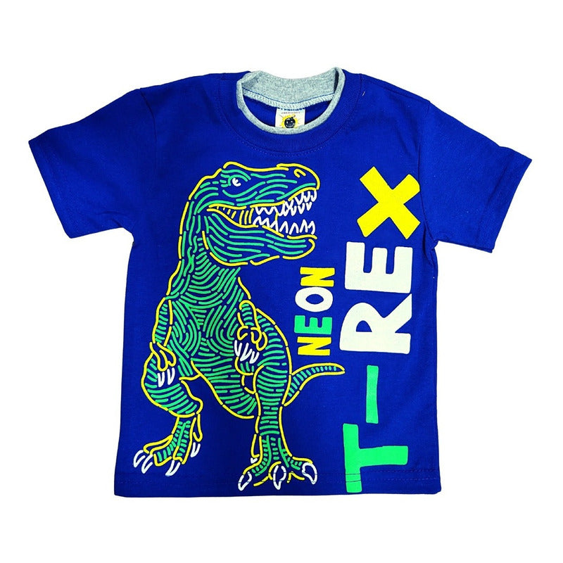 4 Playeras Estampadas Para Niño