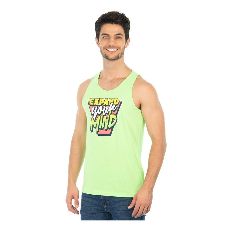 Tank Top Estampado Expand H875bp Para Hombre