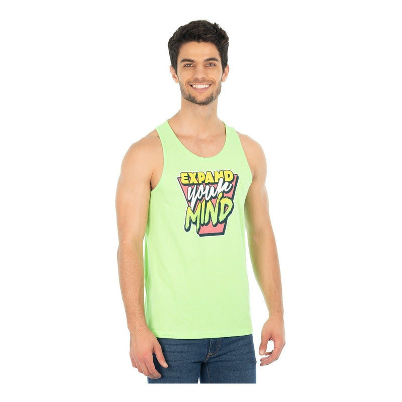 Tank Top Estampado Expand H875bp Para Hombre