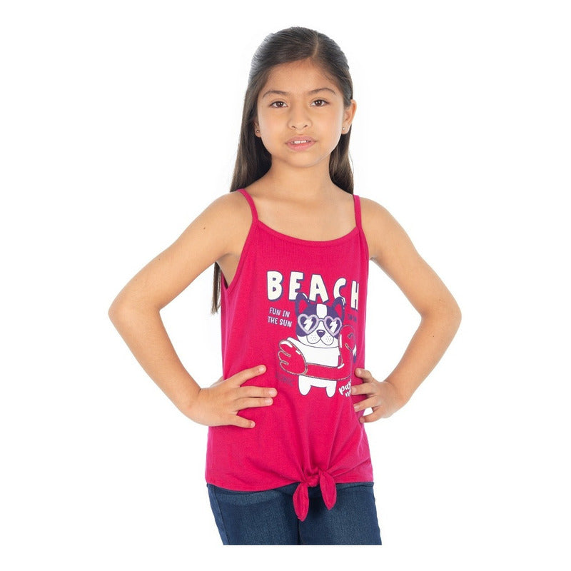 Blusa Tank Estampado Para Niña