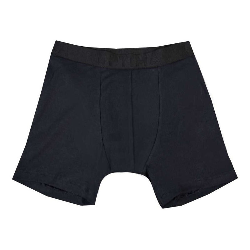 Boxer Largo Liso Basico Algodon Para Hombre