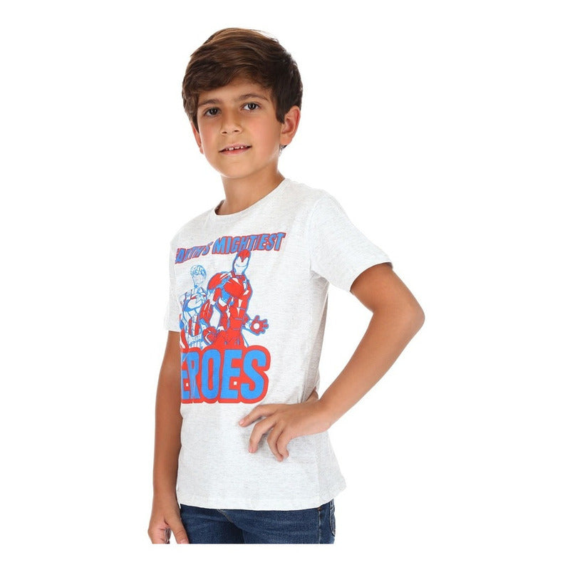 Playera Marvel Avengers Ironman Para Niño