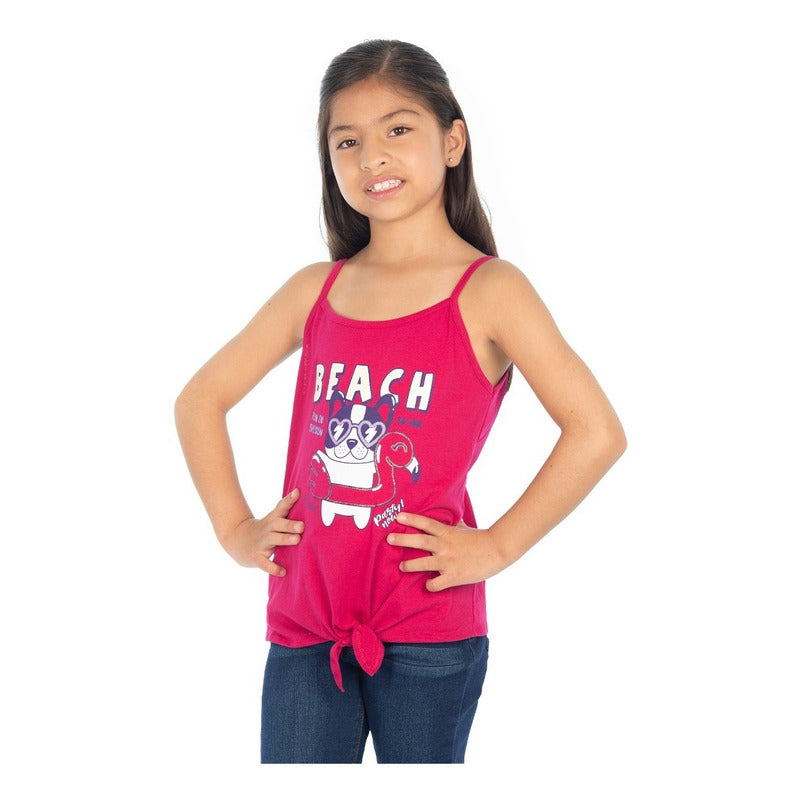 Blusa Tank Estampado Para Niña