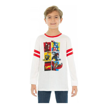 Playera Manga Larga Marvel Para Niño