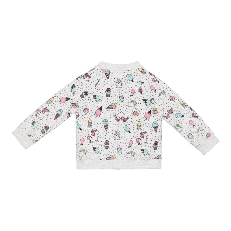 Sudadera Estampada Para Toddler Niña