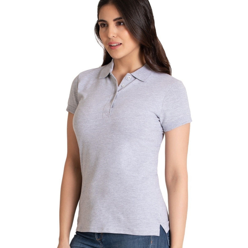 Paquete De 6 Playeras Básicas Cuello Polo Para Mujer