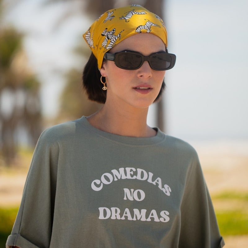 Playera Crop Top Oversize Para Mujer