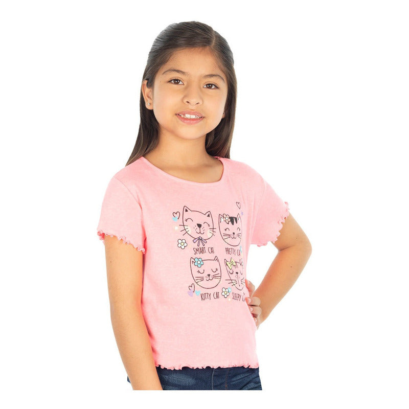 Playera Para Niña Manga Lech