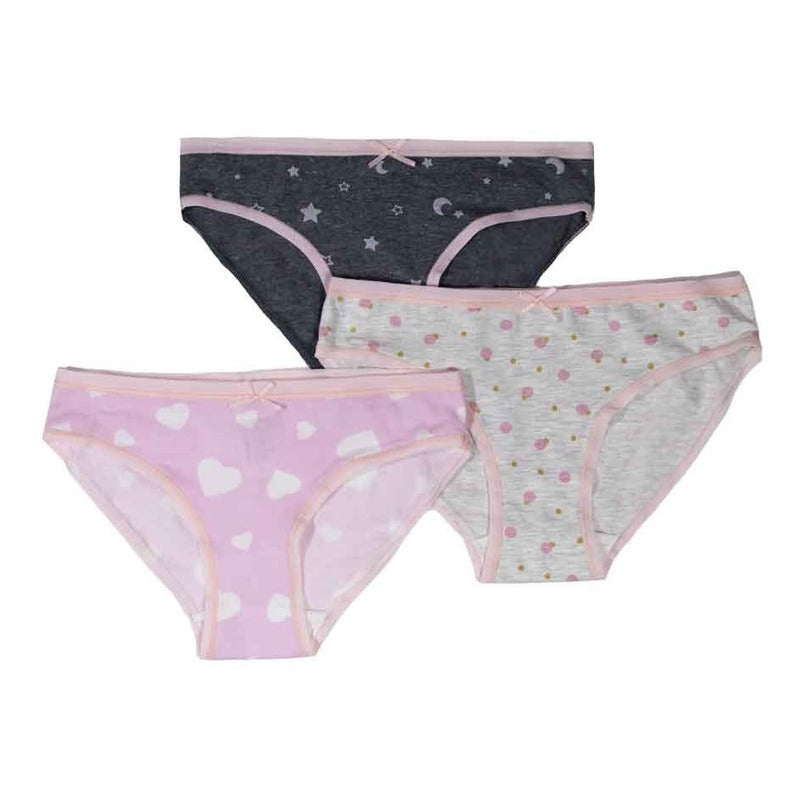 Bikini 3 Pack Para Niña Juvenil Premium Tripack