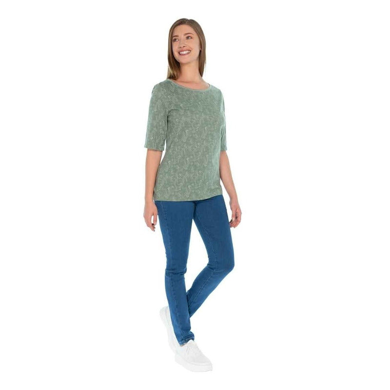 Playera Scoop Naturaleza Para Mujer