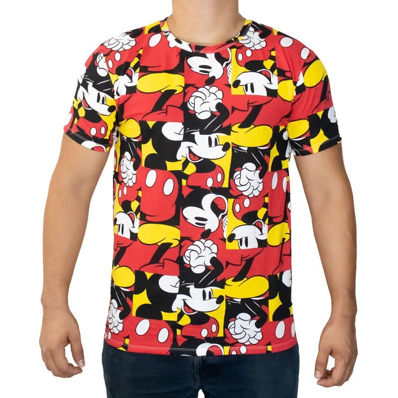 Playera Disney Cuello Redondo Mickey Para Hombre