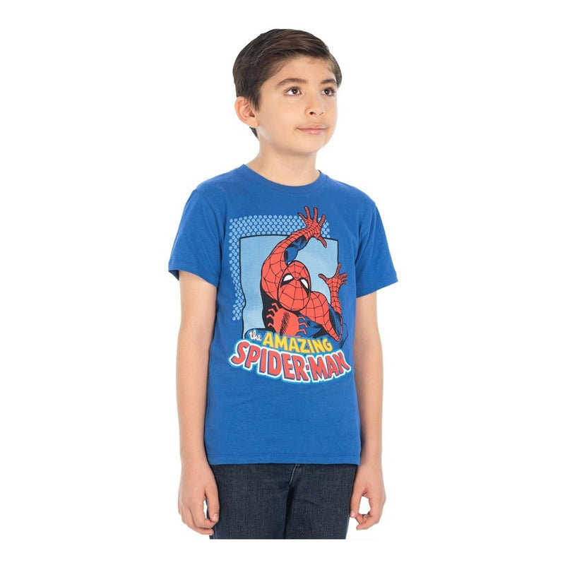 Playera Para Niño Marvel Spiderman Original Talla 4-10