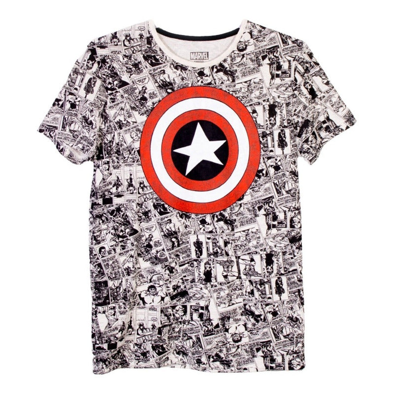 Playera Marvel Comics Para Hombre