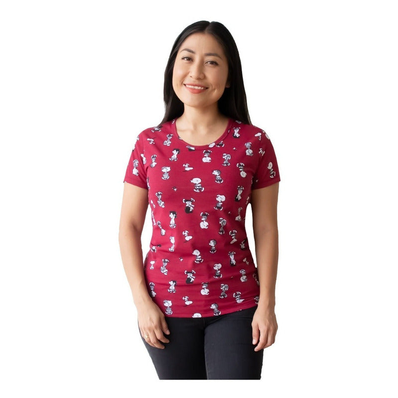Playera Snoopy Penauts Para Mujer