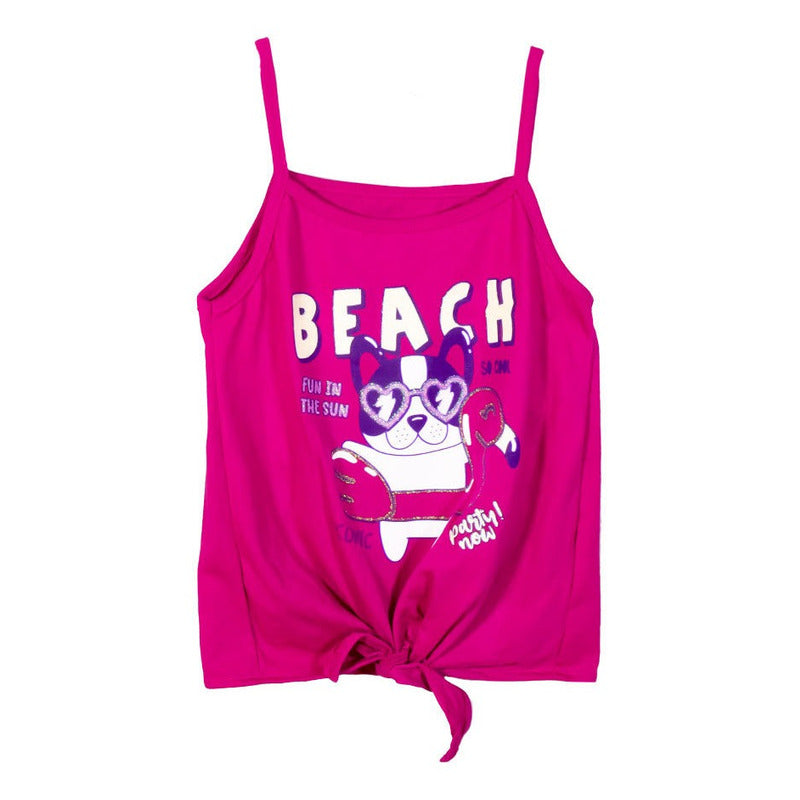 Blusa Tank Estampado Para Niña